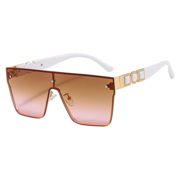 Women's oversized transparent sunglasses with fashionable frame Kalsten