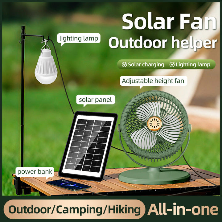 Unisex Solar-Powered Multi-Functional Floor Fan Kalsten