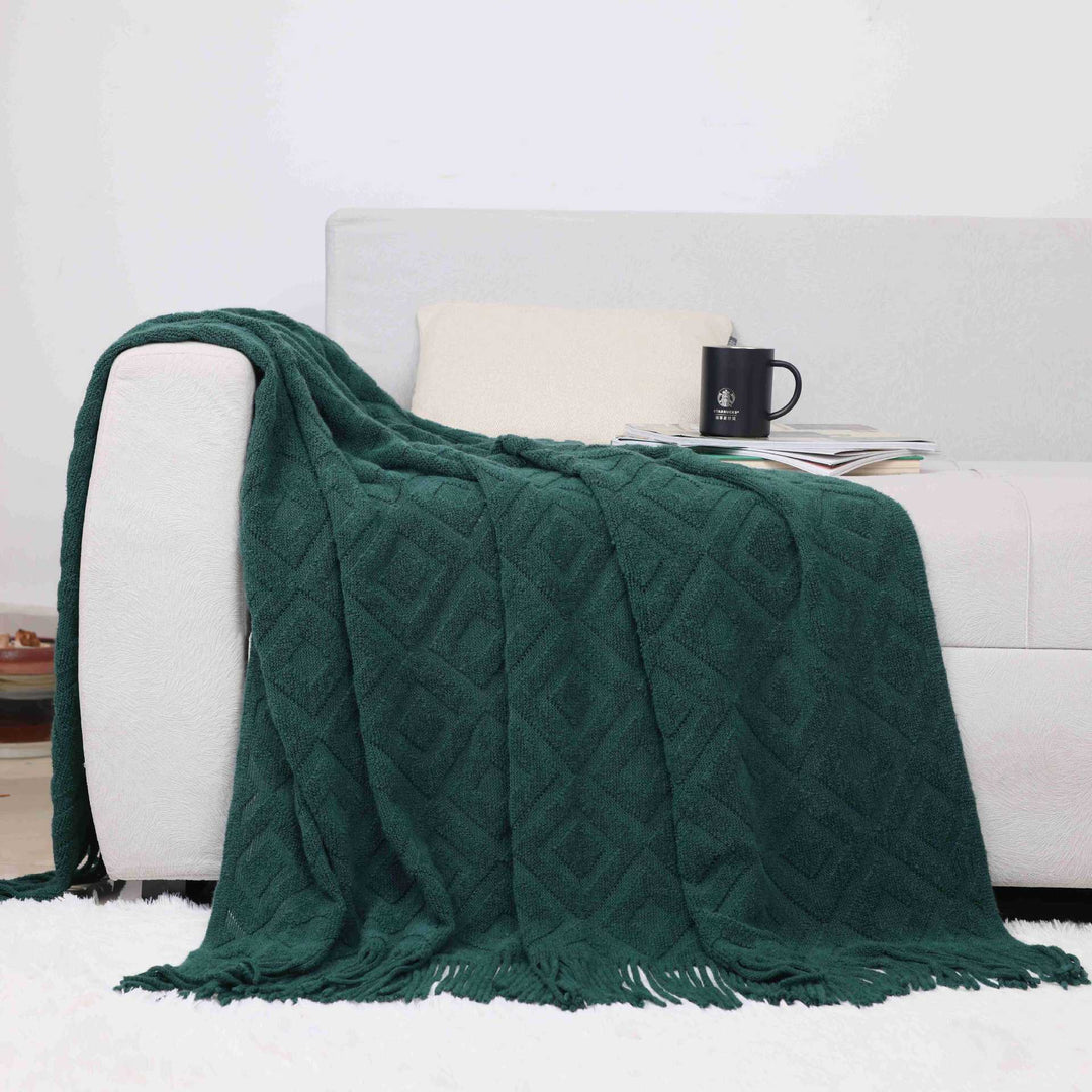 Cozy Knit Throw Blanket Kalsten