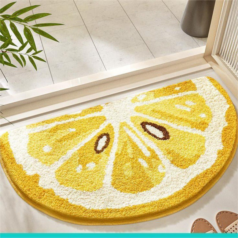 Lemon-Shaped Bath Mat Acalora