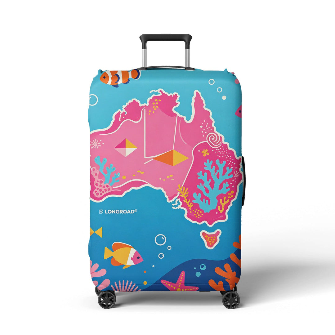 Women's suitcase sock with colorful coral design Kalsten