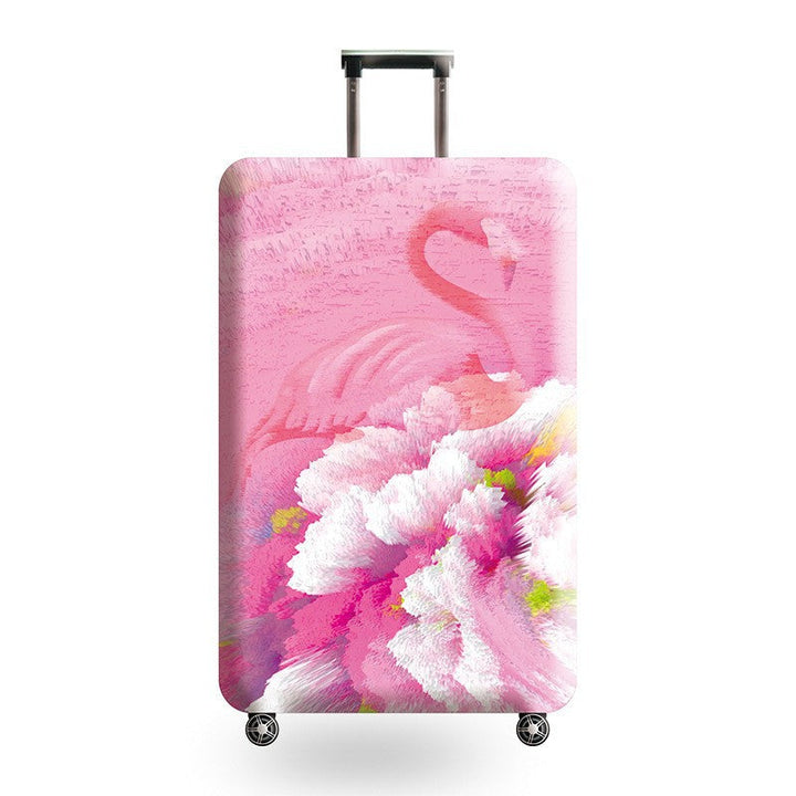 Unisex hard shell trolley with eye-catching marble print, telescopic handle and impact-resistant construction Kalsten