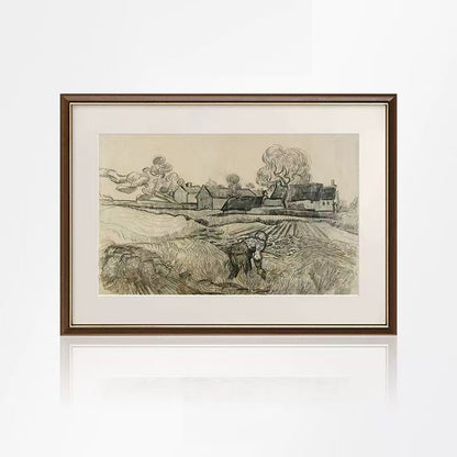 Framed Historical Landscape Artwork