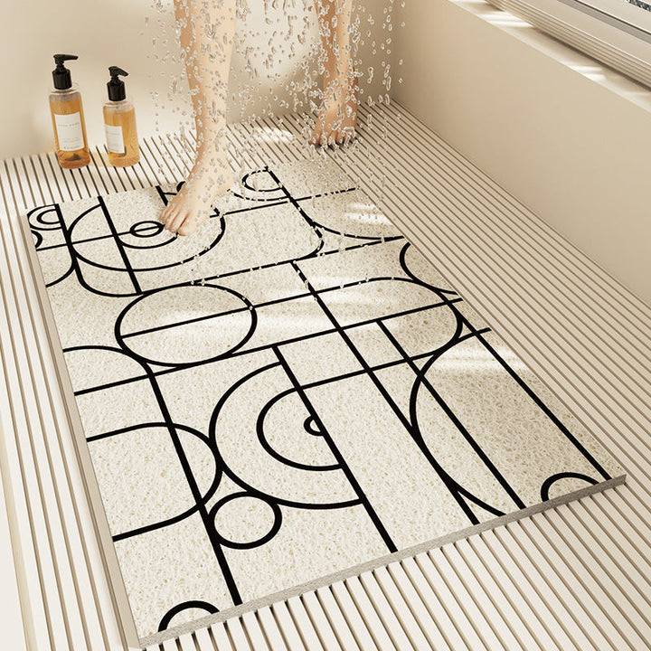 Slip-Resistant Geometric Bath Mat Kalsten