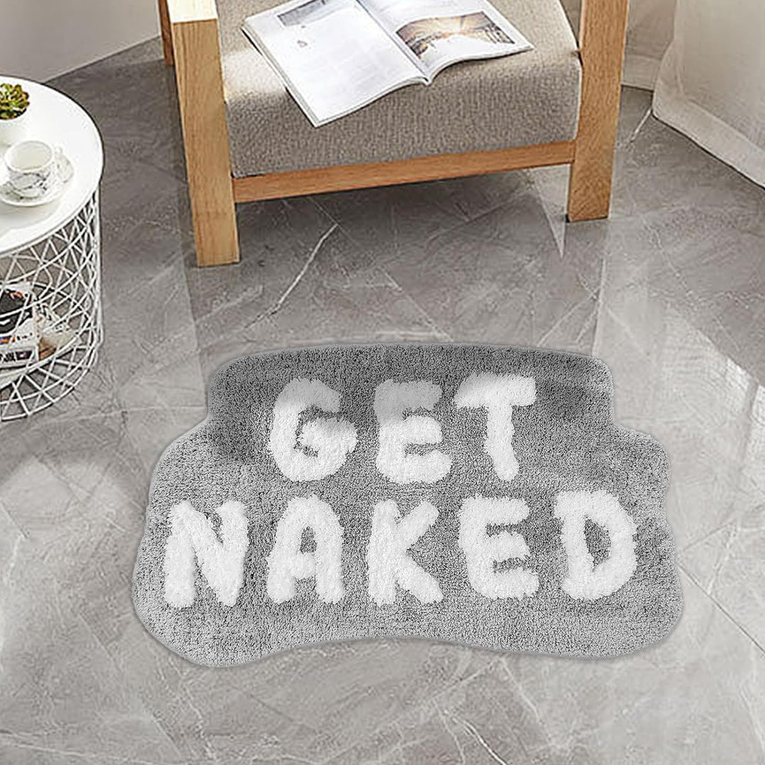Playful Text Bath Mat Kalsten
