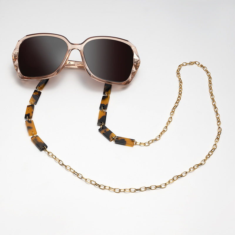 Chunky Abstract Pattern Eyewear Chain kalsten