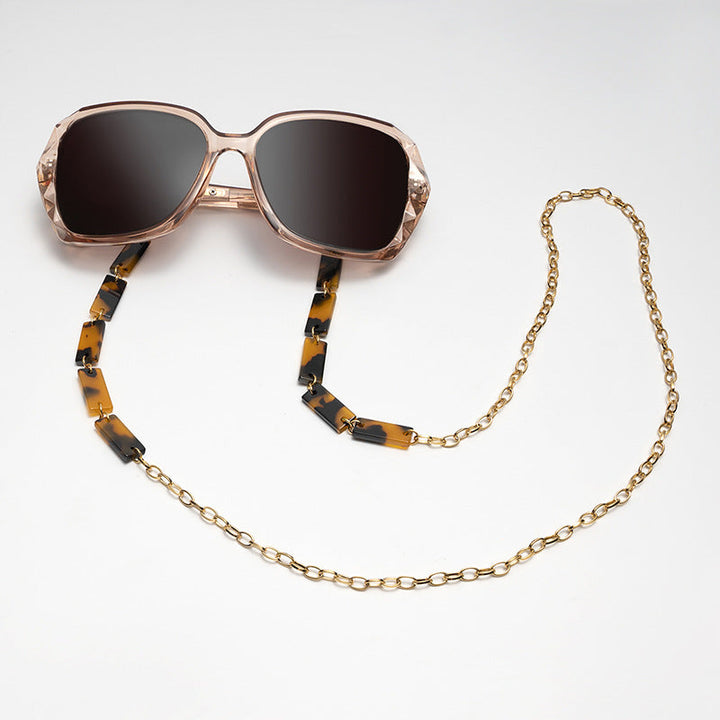 Chunky Abstract Pattern Eyewear Chain kalsten