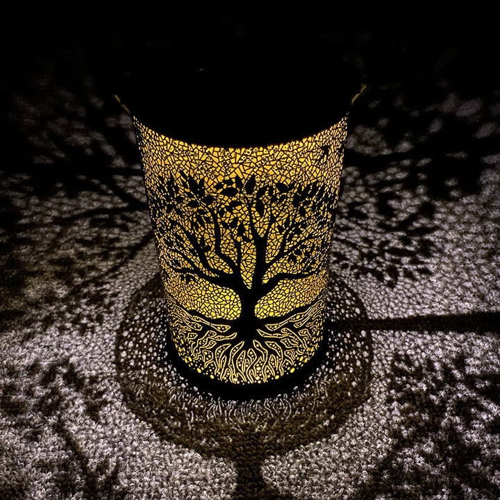 Metal Tree Of Life Projection Lantern Kalsten