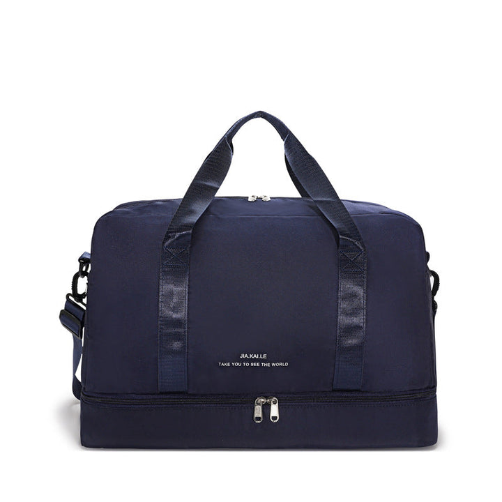 Sporty Travel Bag With Spacious Interior Compartment And Removable Shoulder Strap Kalsten