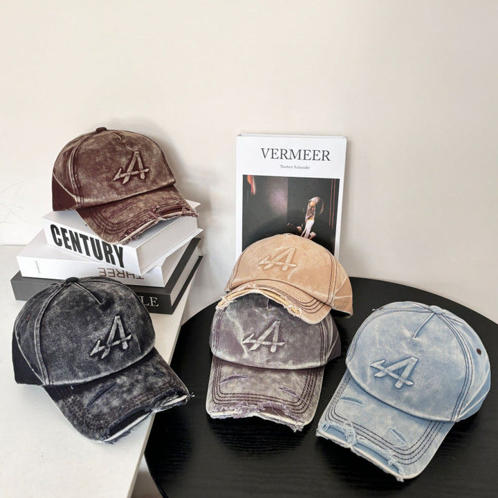 Women's Distressed Vintage Style Baseball Cap Kalsten