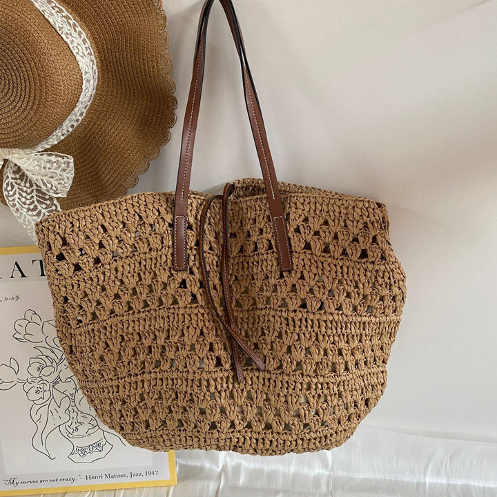 Handcrafted straw tote bag Kalsten