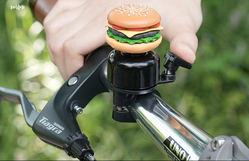 novelty handlebar bicycle bell with silicone popcorn topper and universal clamp Kalsten