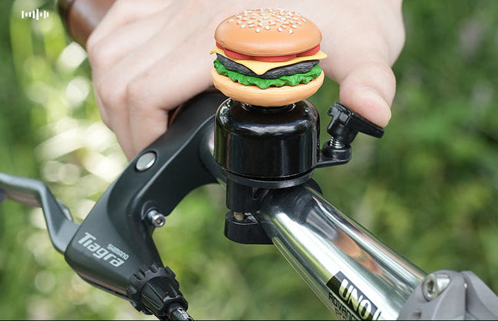 novelty handlebar bicycle bell with silicone popcorn topper and universal clamp Kalsten