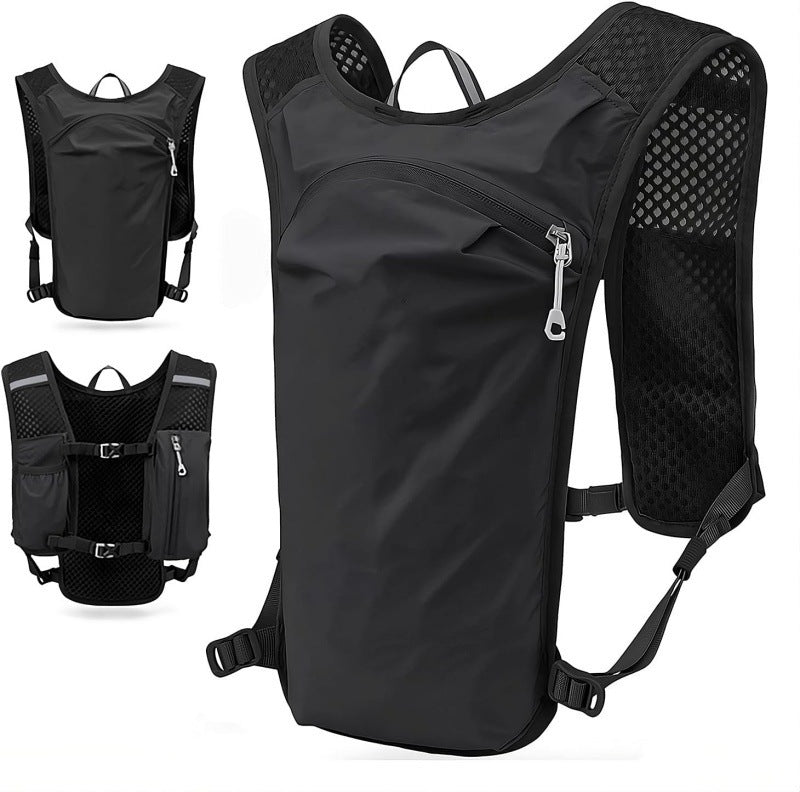 Sporty hydration backpack with mesh inserts and multiple compartments Kalsten