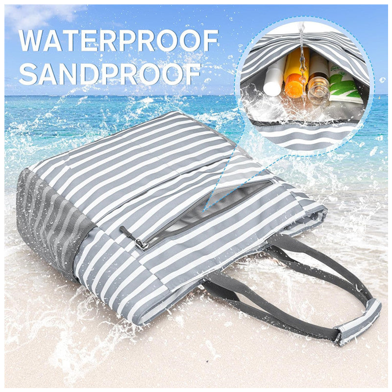 Beach bag with multifunctional compartments Kalsten