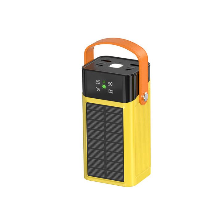 Portable solar power bank with integrated charging station and LED display Kalsten