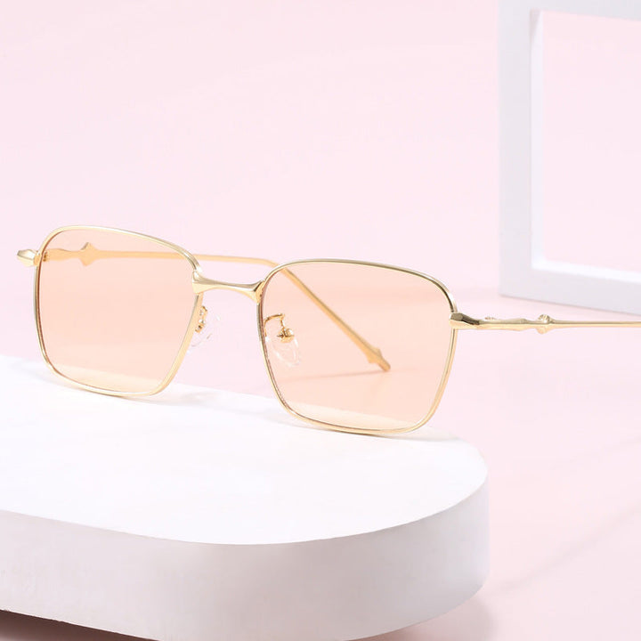 Women elegant square sunglasses with high-quality metal frame Kalsten