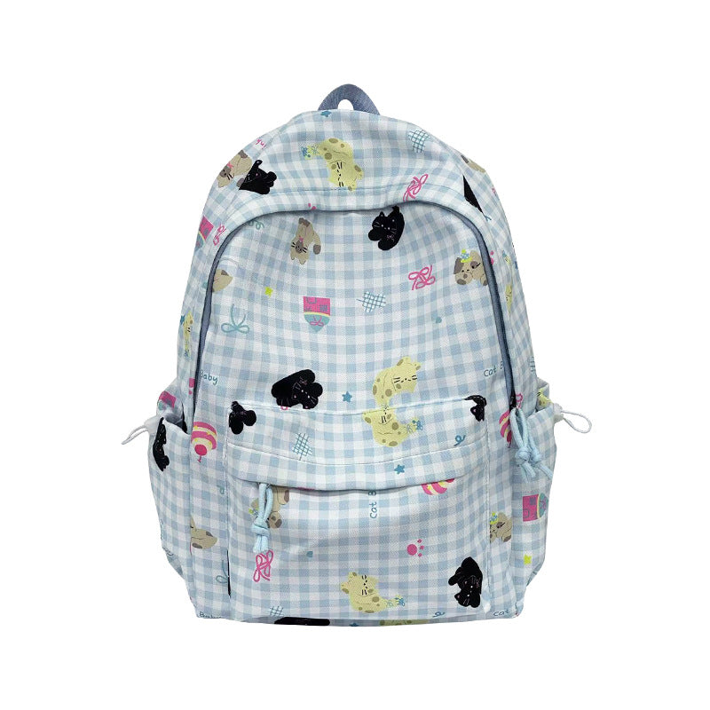 Playful Character Patterned Backpack Kalsten