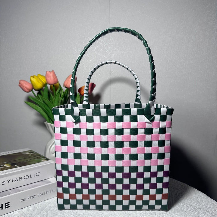 Braided handbag with sturdy handles Kalsten