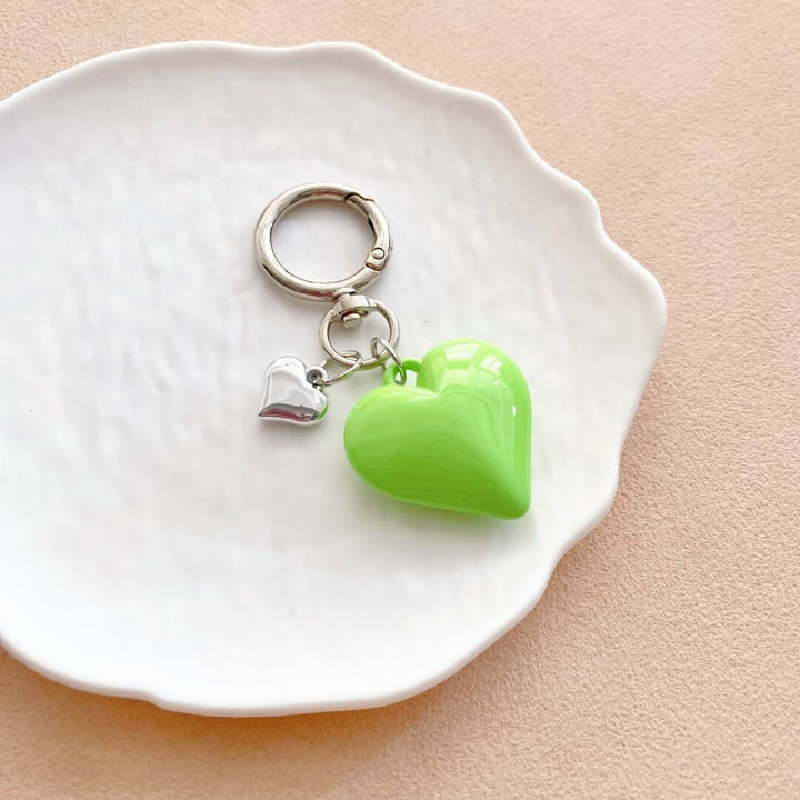 Heart-Shaped Charm Keychain kalsten