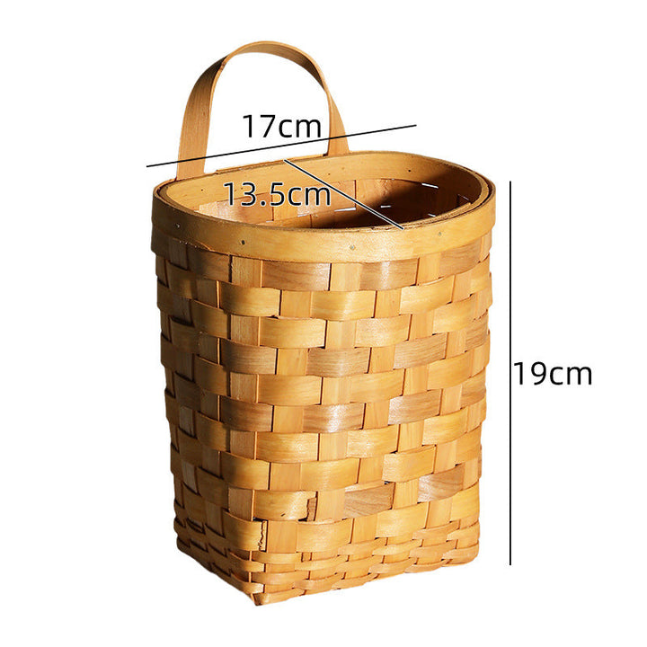 Handcrafted Wicker Storage Cylinder Kalsten