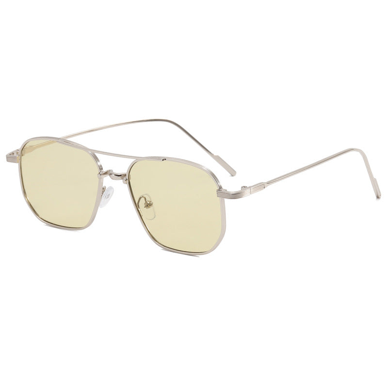 Women's fashionable geometric glasses with elegant metal frame Kalsten