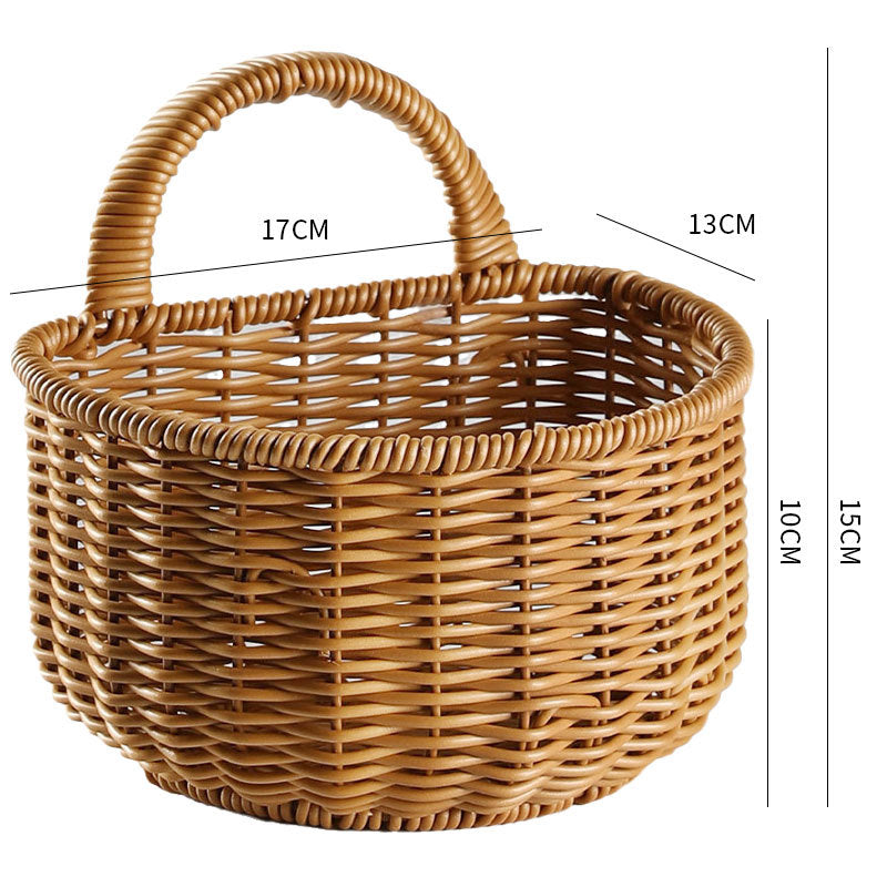 Handwoven Storage Basket with Ergonomic Handle Kalsten
