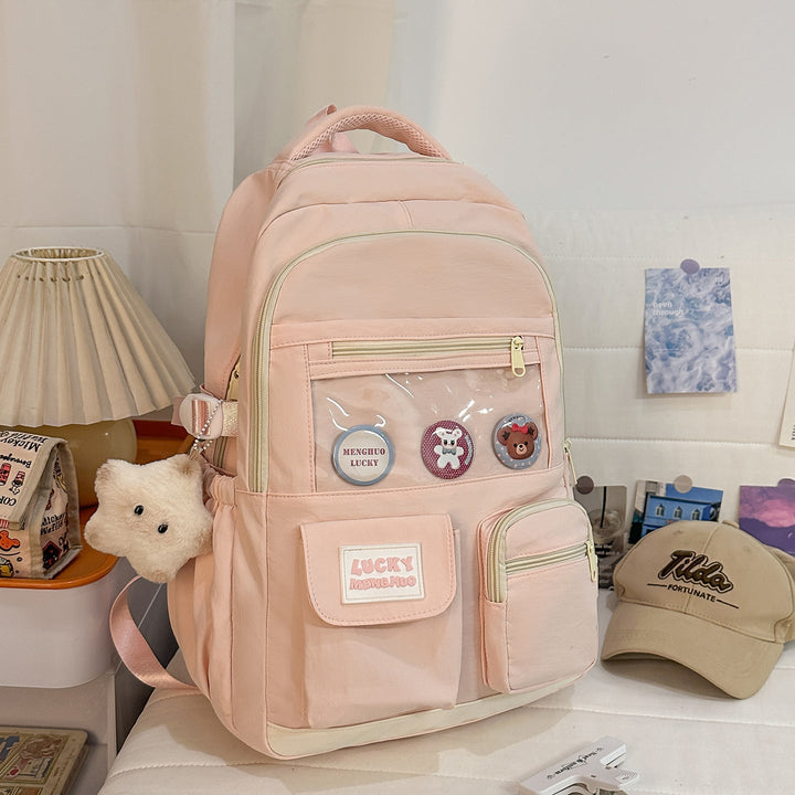Cute Character-Based Casual School Backpack