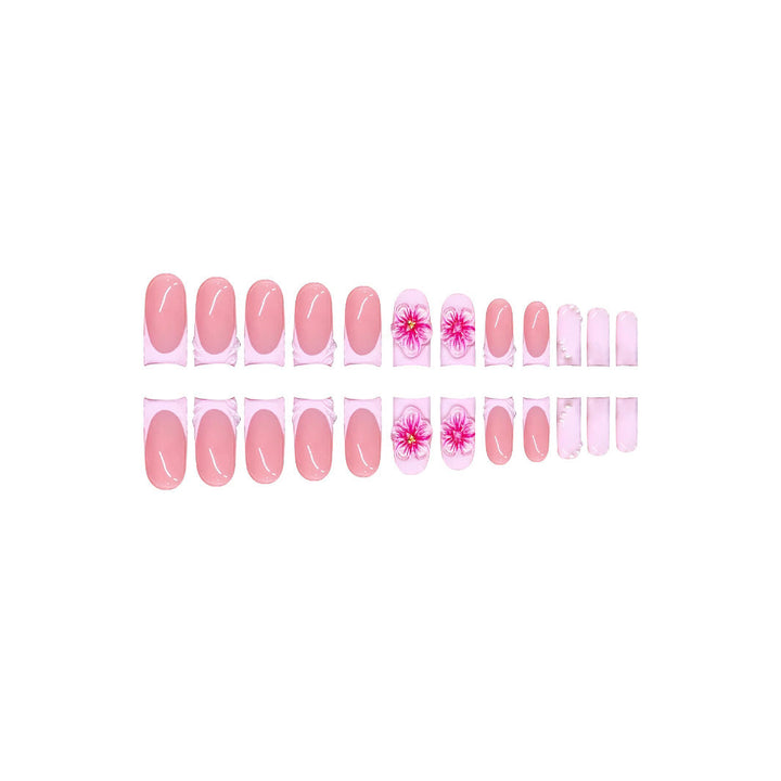 Decorative Floral Press-On Nail Extensions Kalsten
