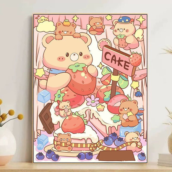 Cute Cartoon Dessert-Themed Wall Art Kalsten