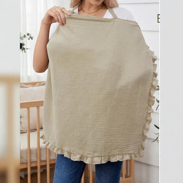Stylish Ruffled Cotton Cooking Apron kalsten