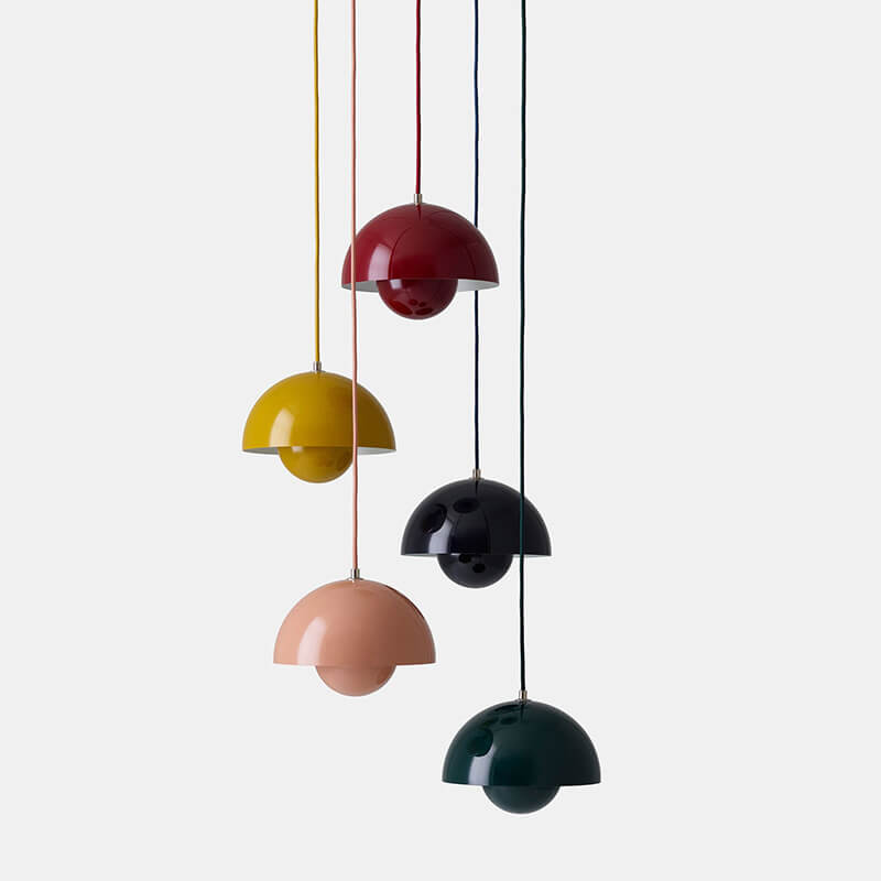 Skanto | Nordic Macaron 1-Light Half-Circle Dome Pendant Lamp