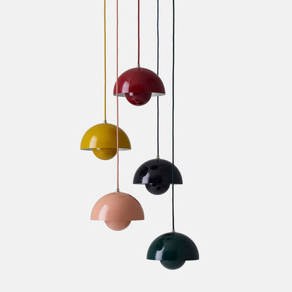 Skanto | Nordic Macaron 1-Light Half-Circle Dome Pendant Lamp