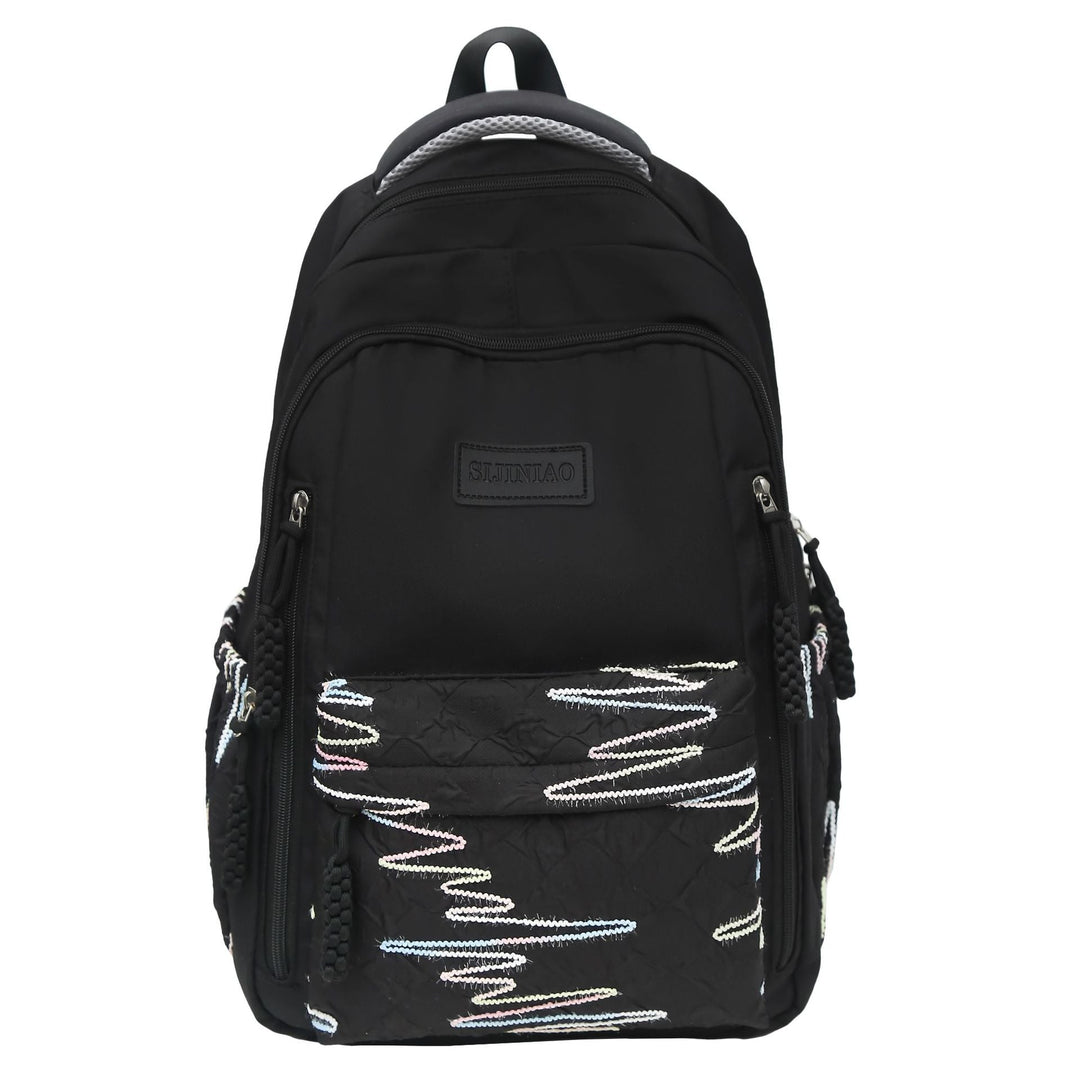Multi-Function Quilted School Backpack