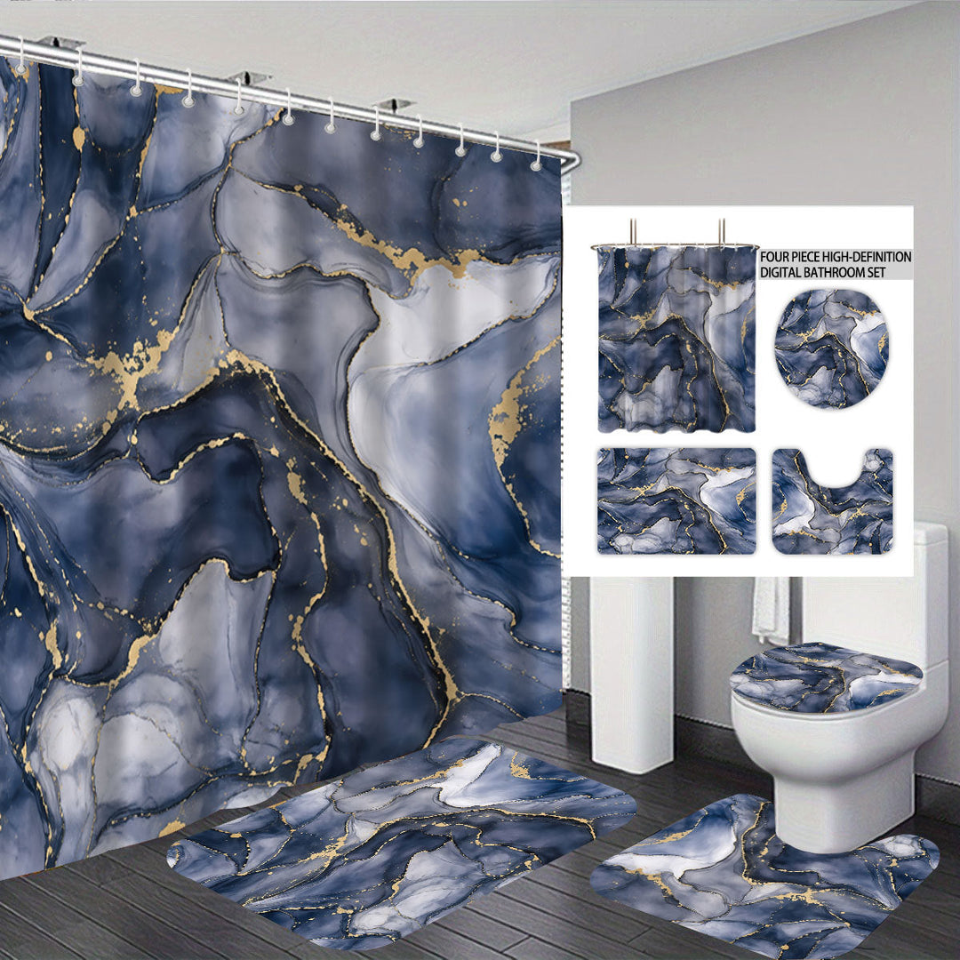 Digital Floral Theme Bathroom Décor Set Kalsten