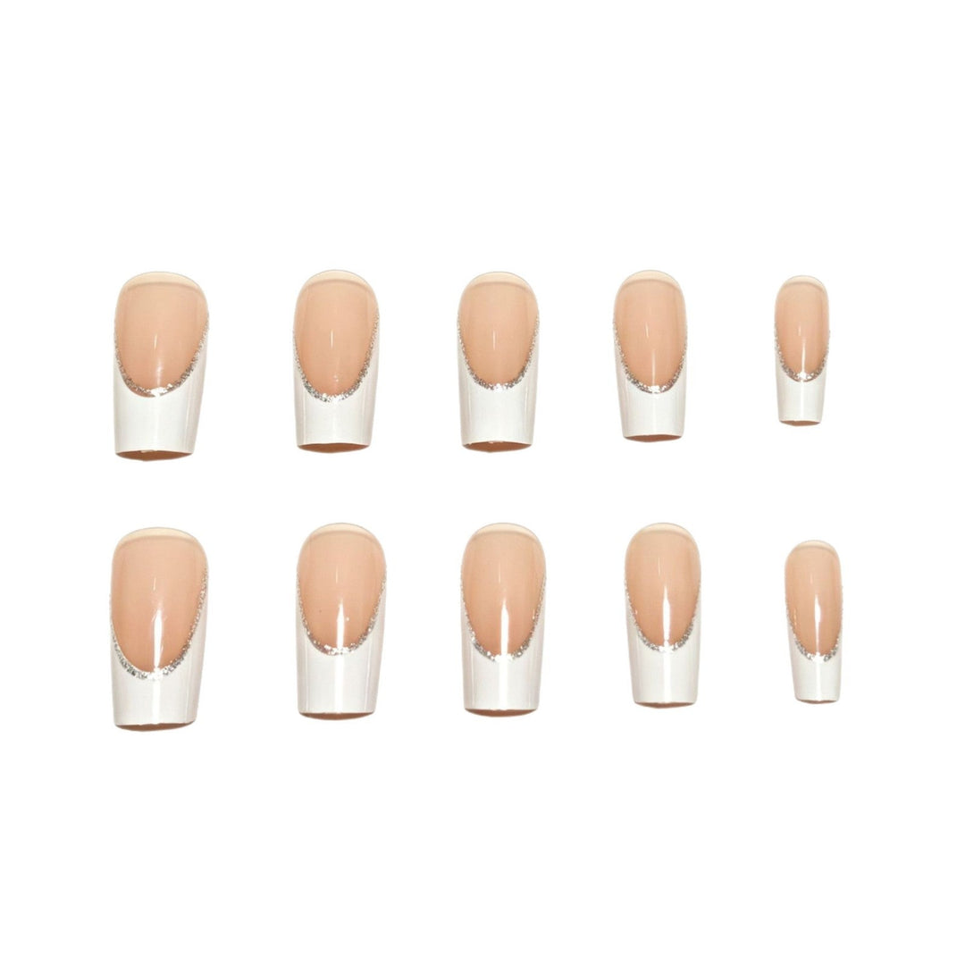 Elegant French Tip Nail Art Set Kalsten
