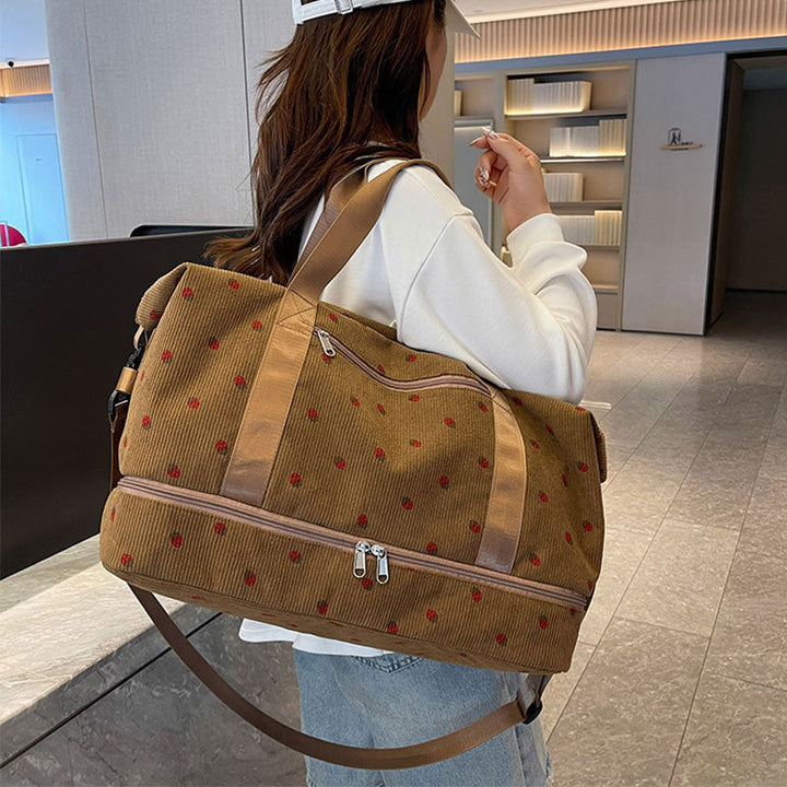 Multifunctional sport and travel bag with floral pattern Kalsten