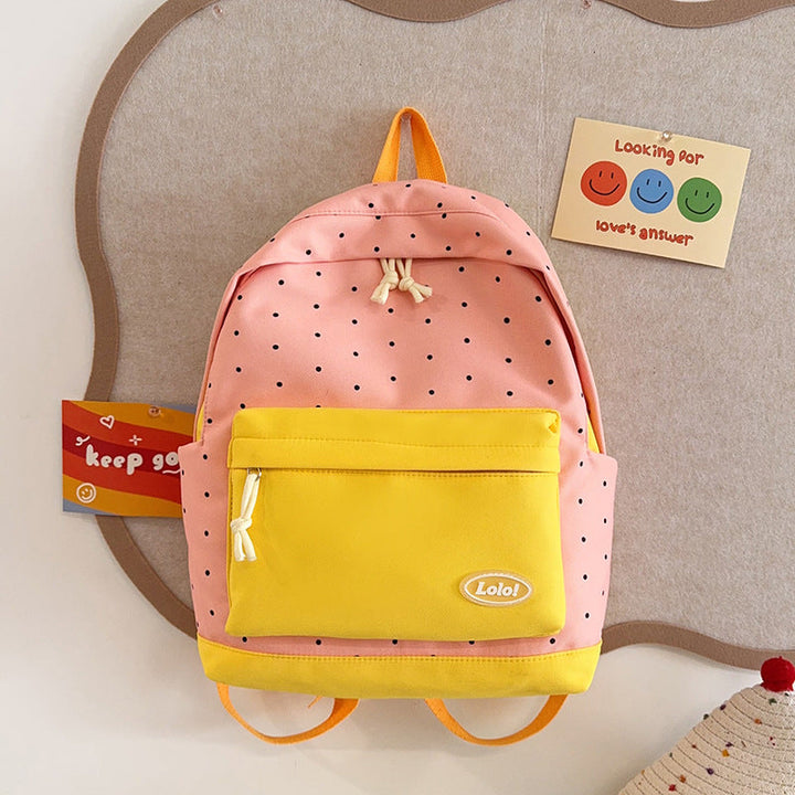 Polka Dot Patterned Backpack