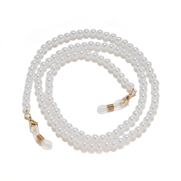 Pearl necklace with practical chain holder Kalsten