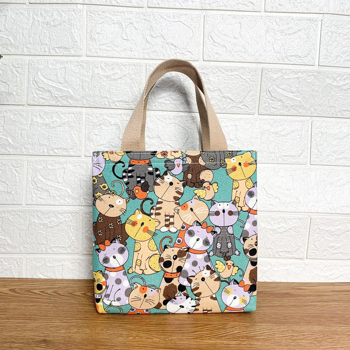 Cute Cat Print Tote Bag Kalsten