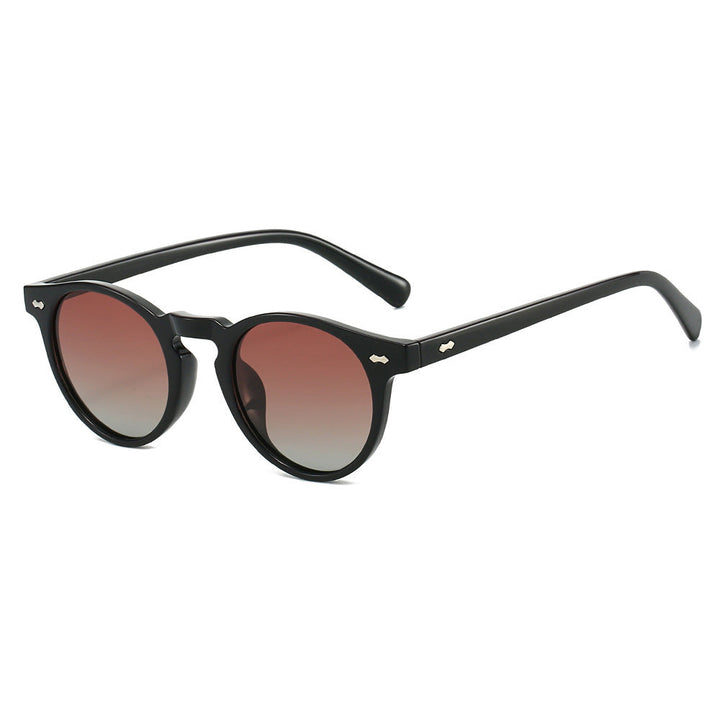 Ladies Vintage Sunglasses with Round Lenses and Transparent Frame Kalsten