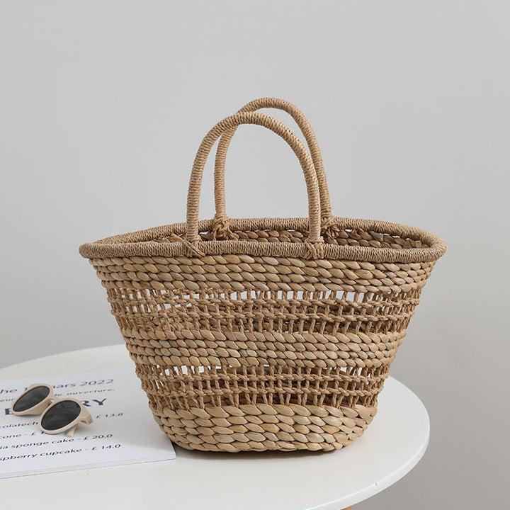 Handmade rattan bag with a removable lining insert Kalsten