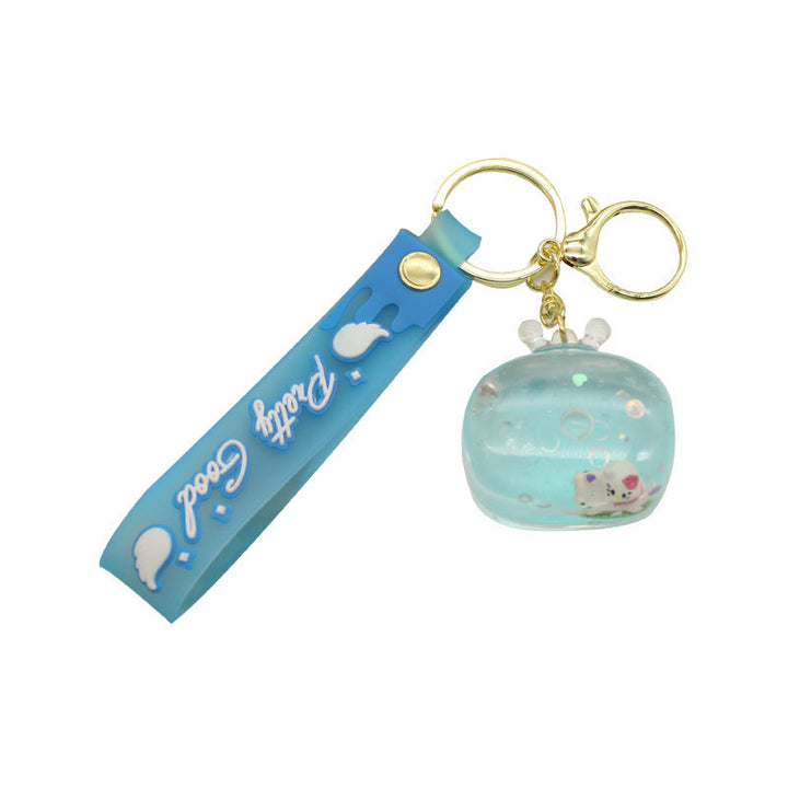 Unisex keychain with detailed water motif Kalsten