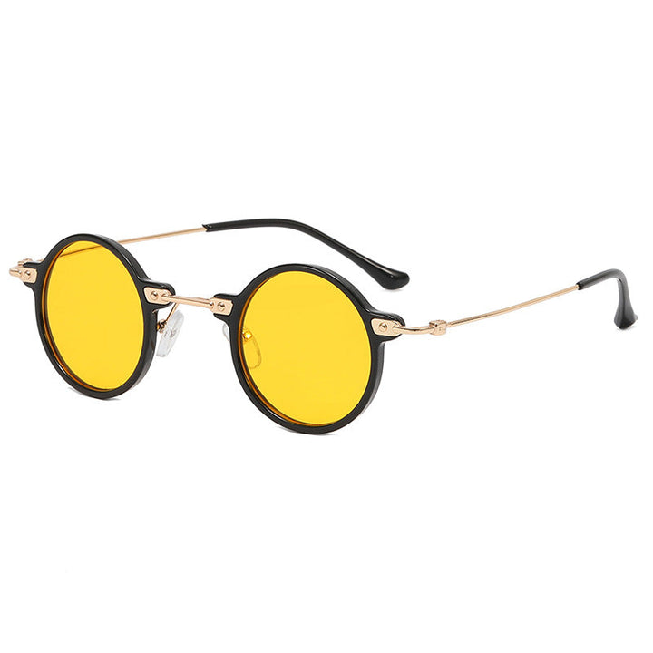 Ladies round glasses with delicate metal frame Kalsten