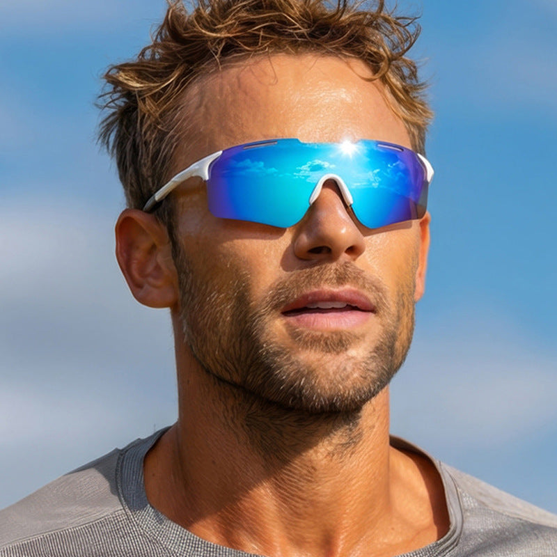 Men's Sporty Shield Sunglasses Kalsten