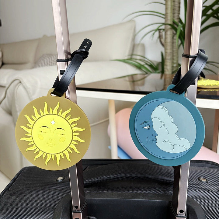Whimsical Sun-Themed Luggage Tag Kalsten
