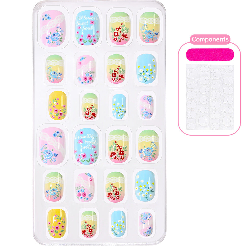 Themed Summer Beach Nail Art Press-On Nails Kalsten