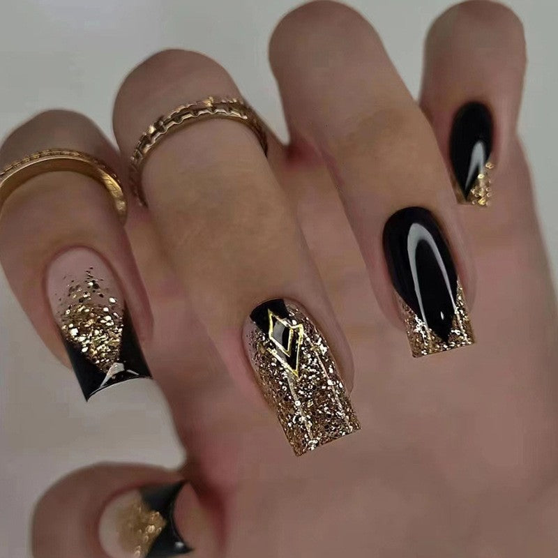 Elegant Floral Bow Press-On Nail Tips Kalsten