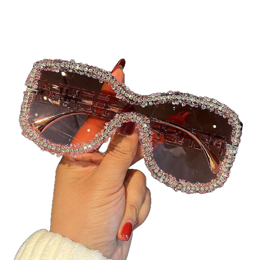 Women's Glamorous Sunglasses with Striking Crystal Frame Kalsten