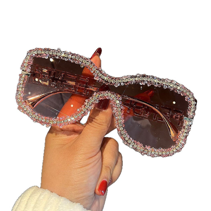 Women's Glamorous Sunglasses with Striking Crystal Frame Kalsten